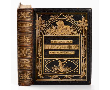 THE LIFE & EXPLORATIONS OF DR LIVINGSTONELondon: Adam & Co, c1876Large 4to, viii + 632pp, frontis and half title colour litho