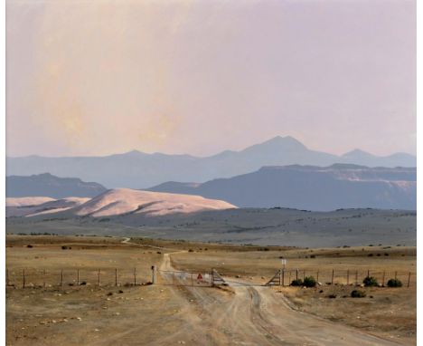 signed; signed and titled on the reverse acrylic on board 49 by 59,5cm; 64 by 75 by 4cm including framingAtmosphere is the wo