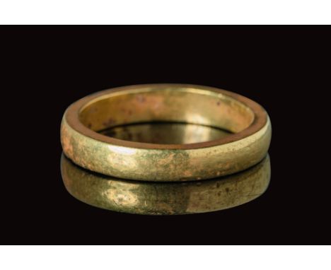 Ca. AD 400 - 600.
A Saxon Era solid gold ring with a poligonal section and polished surface. For similar see: British Museum 