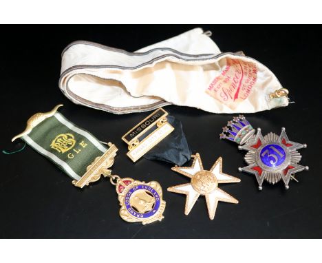 Masonic Interest, Large Silver &amp; Enamel Spencer &amp; Co '31' Jewel, Missouri Kansas City No.10 Jewel And Grand Lodge Of 