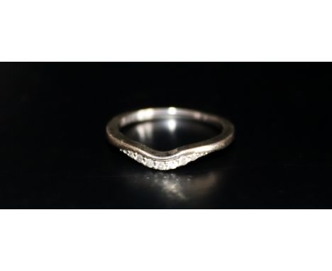 9ct White Gold Diamond Ladies Dress Ring, Ring Size K, Weight 1.7g