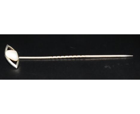 Natural Pearl Stick Pin, 2 Inches Length 