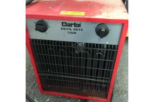 Two Clarke Devil 6015 15KW Electric Fan Clarke Devil 6015 15KW Electric Fan