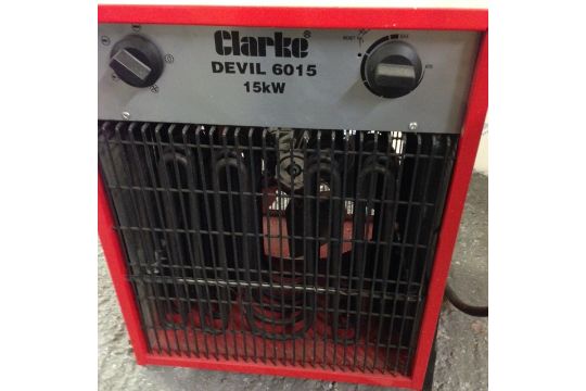 Two Clarke Devil 6015 15KW Electric Fan Clarke Devil 6015 15KW Electric Fan