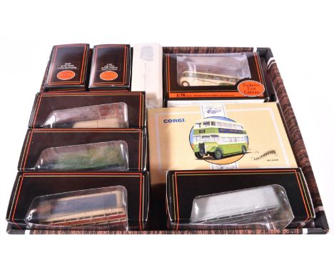 22 EFE and Corgi buses and coaches. 12 Southdown- 3x 2 vehicle sets- Leyland Tiger PS1 and a Tiger Cub. Plus a Leyland PD2 an