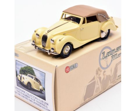 Lansdowne Models LDM.58x 1949 Lagonda 2.6 Litre Drophead Coupe An example in light primrose with light beige, with driver and