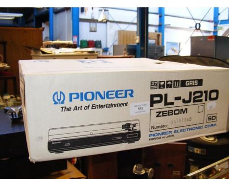 A retro Pioneer record player  
