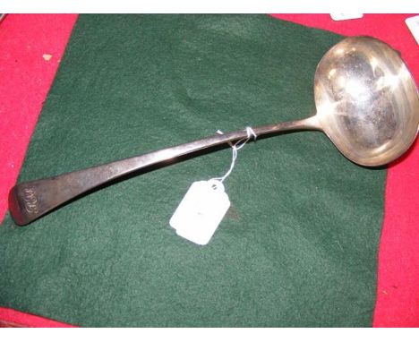 A silver ladle, London 1808