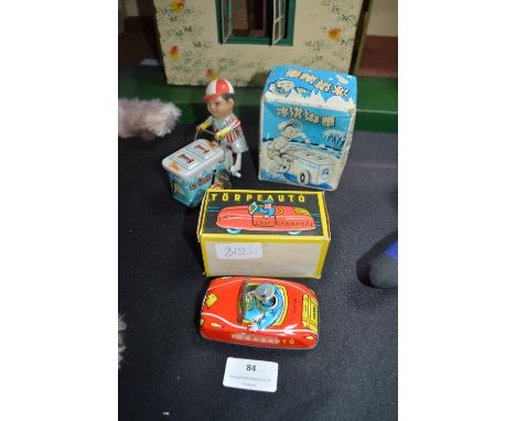 Two Vintage Tin Plate Toys 