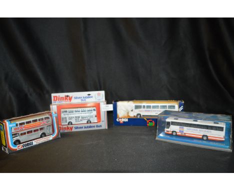 Corgi and Dinky Diecast Buses 