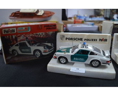 Polistil Vintage Diecast Porsche Polizei