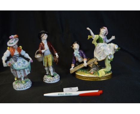 Dresden Porcelain Figurines plus Nymphenburg (Marked)