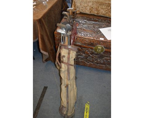 Vintage Golf Clubs with Hickory Shafts etc. 