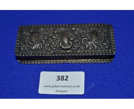 Hallmarked Sterling Silver Snuff Box - Birmingham 1901 ~37.2g 