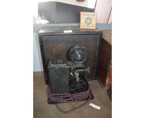 Vintage Pathescope Projector with Case and Film 