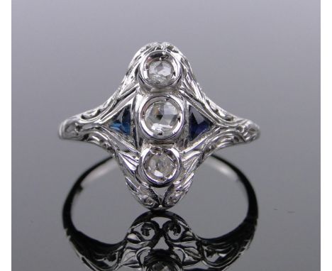 A 9ct gold gemstone set cluster ring,setting height 15mm, size K