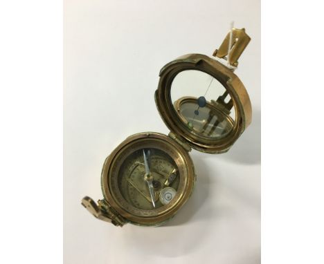 A brass Royal Navy MK1 1941 compass.