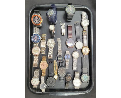 SELECTION OF LADIES AND GENTLEMEN'S WATCHESincluding Citizen, G-Shock, Paulin, Tommy Hilfiger, Fossil, Marco Ceroni, Sekona, 