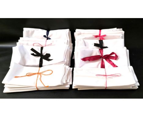 170 VINTAGE TABLE NAPKINSsome with ribbons 
