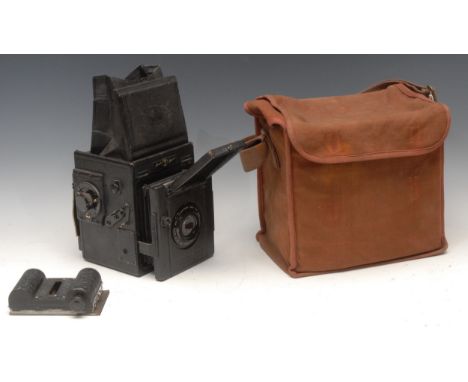 Photography - A Thornton-Pickard Junior Special Ruby Reflex single lens reflex plate camera, Cooke Anastigmatic f4.5 5ins len