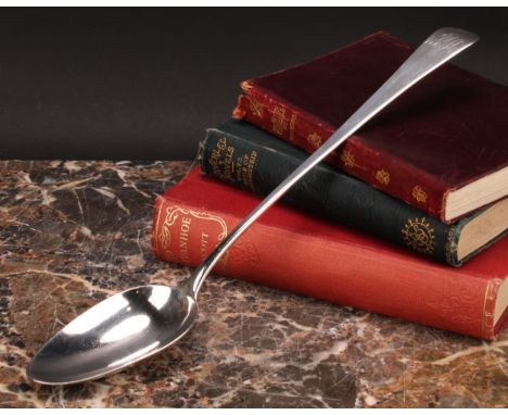 A George III silver Old English pattern basting spoon, 29.5cm long, Stephen Adams, London 1805, 109.5g 