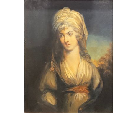 Carl Fredrick Von Breda, after, A Portrait of Diana Langton, Mrs Robert Uvedale,oil on canvas, 50.5cm x 40cm 