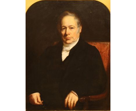 English School (19th century)a portrait, The Reverend Samuel Hey (1781-1852), Vicar of Ockbrook, Derby,oil on canvas, 89.5cm 