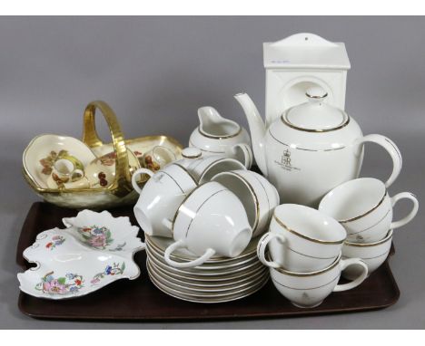 A tray of collectable ceramics to include Aynsley, Royal Worcester  and a Golden Jubilee tea service etc.