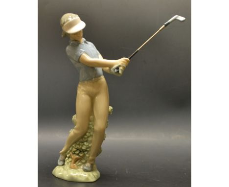 A Nao figure, The Golfer, boxed