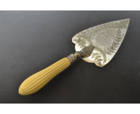 A Victorian presentation trowel, To Alderman Sanders, July 8th 1897