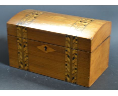 A William IV Tunbridge tea caddy