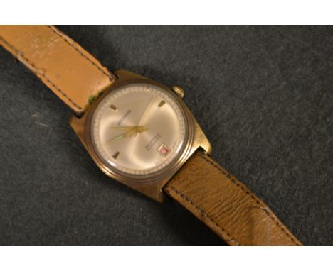 A vintage Wardman day/date wristwatch, twenty five jewel