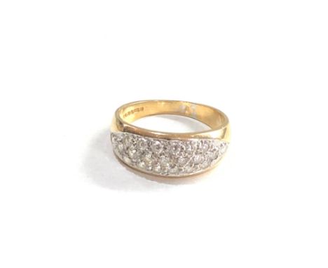 9ct gold stone set dress ring 3.6g 