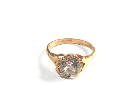 9ct gold stone set dress ring 2.9g 