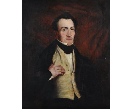 British School (19th century)Portrait of a seated gentlemanOil on canvas 75 x 63.5cm (29½ x 25 in.)Condition Report: Canvas h