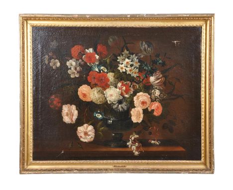 Manner of Jean-Baptiste Monnoyer Still life of flowers in a vaseOil on canvas 71 x 90cm (27¾ x 35¼ in.)Condition Report: Canv