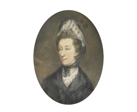 British School (19th century)Portrait of Mary Morland, daughter of Thomas and Ann MorlandPastel, oval25 x 20cm (9¾ x 7¾ in.)P