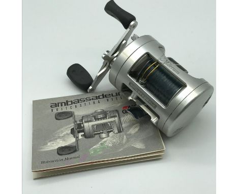 Abu Garcia Ambassadeur Morrum M6600CL Baitcasting reel with manual. 