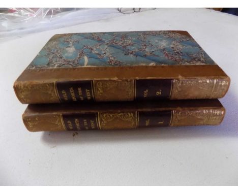 W. HAMILTON MAXWELL. "Wild Sports of the West. 2 Vols, engr plts &amp; vignettes comp, well bound cont 1/2 cf, 8vo, Bentley 1