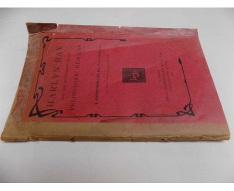 BULLEN (R. A.). "Harlyn Bay and discoveries of its Prehistoric Remains." orig wps, 1982