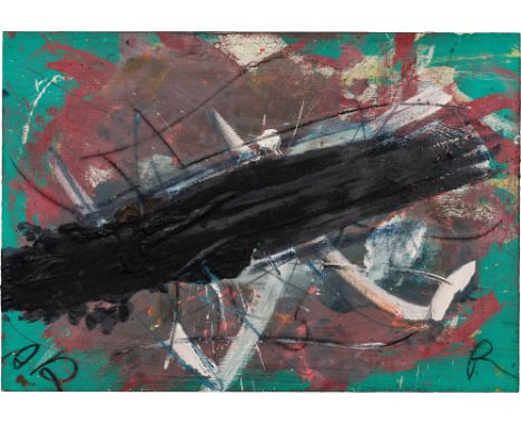 Arnulf Rainero.T.1984Mischtechnik auf Schoellershammer-Zeichenplatte, auf Holz montiert; gerahmt73,5 x 51 cmSigniert und dati