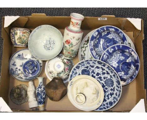 A quantity of mixed Chinese ceramic items (all A/F)