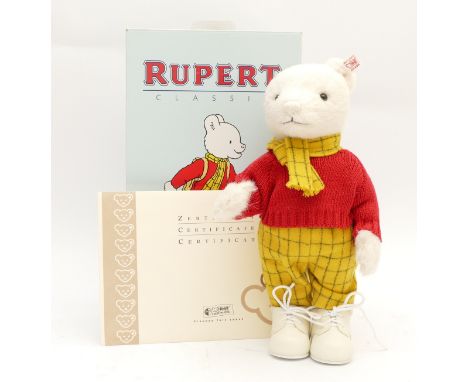 A Steiff Classic Rupert Bear, boxed with certificate, limited edition, 1696/3000, 2007.