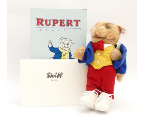A Steiff x Rupert Bear Algy Pug, boxed with certificate, limited edition, 388/1500, 2008.
