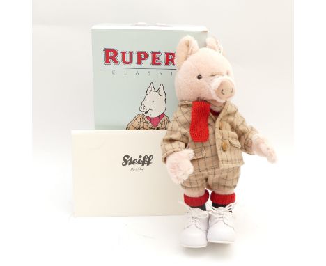A Steiff x Rupert Bear Podgy Pig, boxed with certificate, limited edition, 270/1500, 2009.