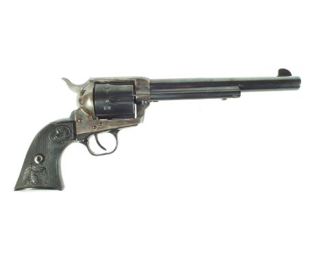 Deactivated Colt Single Action Army .45 LC revolver, with 7.5 inch barrel, serial number SA31538.Deactivated to current EU/UK