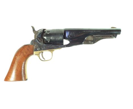 Deactivated Italian Colt 1861 Army / Sheriff .44 percussion revolver, with 5.5 inch barrel, serial number 53100, the top of t