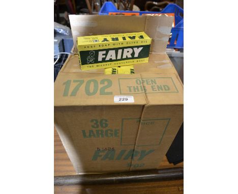 A box of vintage Fairy soap, 36 packets.