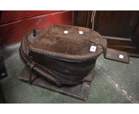 A vintage set of foot bellows 