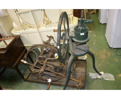 Agricultural Tools - Follows and Bate, Gorton, Manchester treadle mechanism; a part Burman Brothers No.5 horse clipper mechan